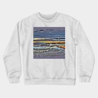 High tide at Seaburn Sunderland Crewneck Sweatshirt